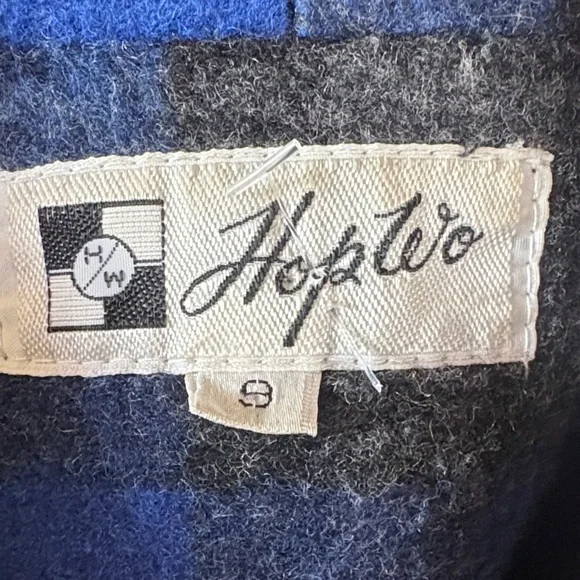 Vintage Hop Wo Wool Plaid Jacket – Size 9 (M) - Picture 9 of 10